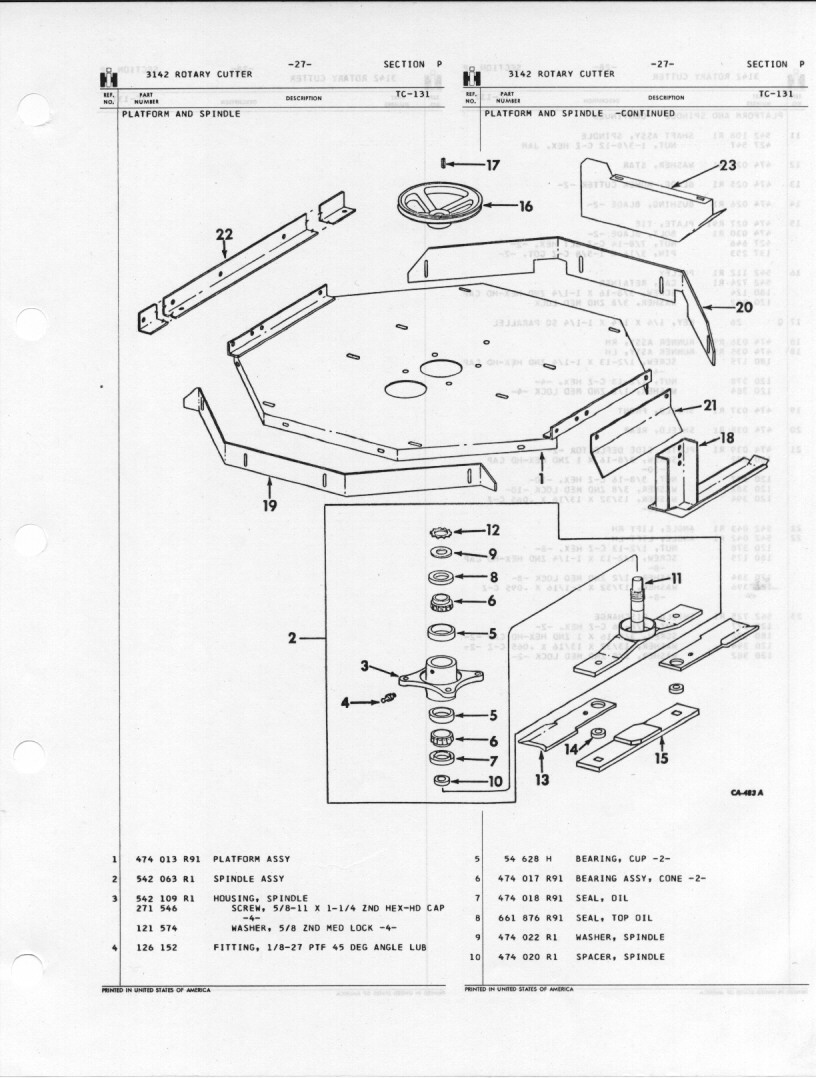 IH 3142 Rotary Cutter